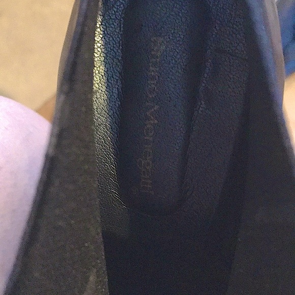 BRUNO MENEGATTI black ankle bootie heel size 7 - Picture 8 of 8